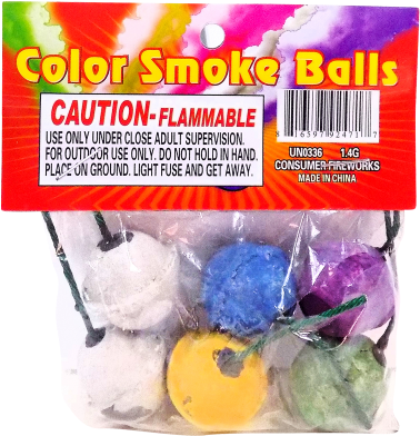 Color Smoke - Clay Firework Smoke Balls (500x500), Png Download