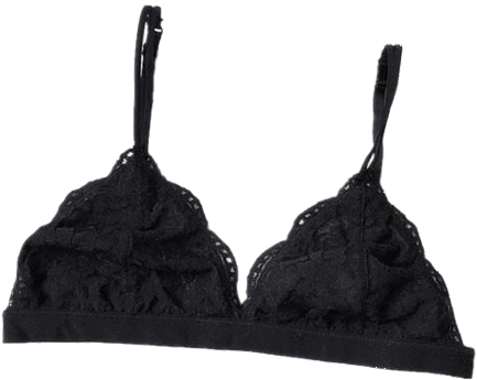 Itgirl Shop Thin Lace Black White Bra Lingerie Aesthetic - Black Aesthetic Clothes Png (460x460), Png Download