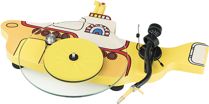 The Beatles Yellow Submarine - Beatles Yellow Submarine Turntable (665x427), Png Download