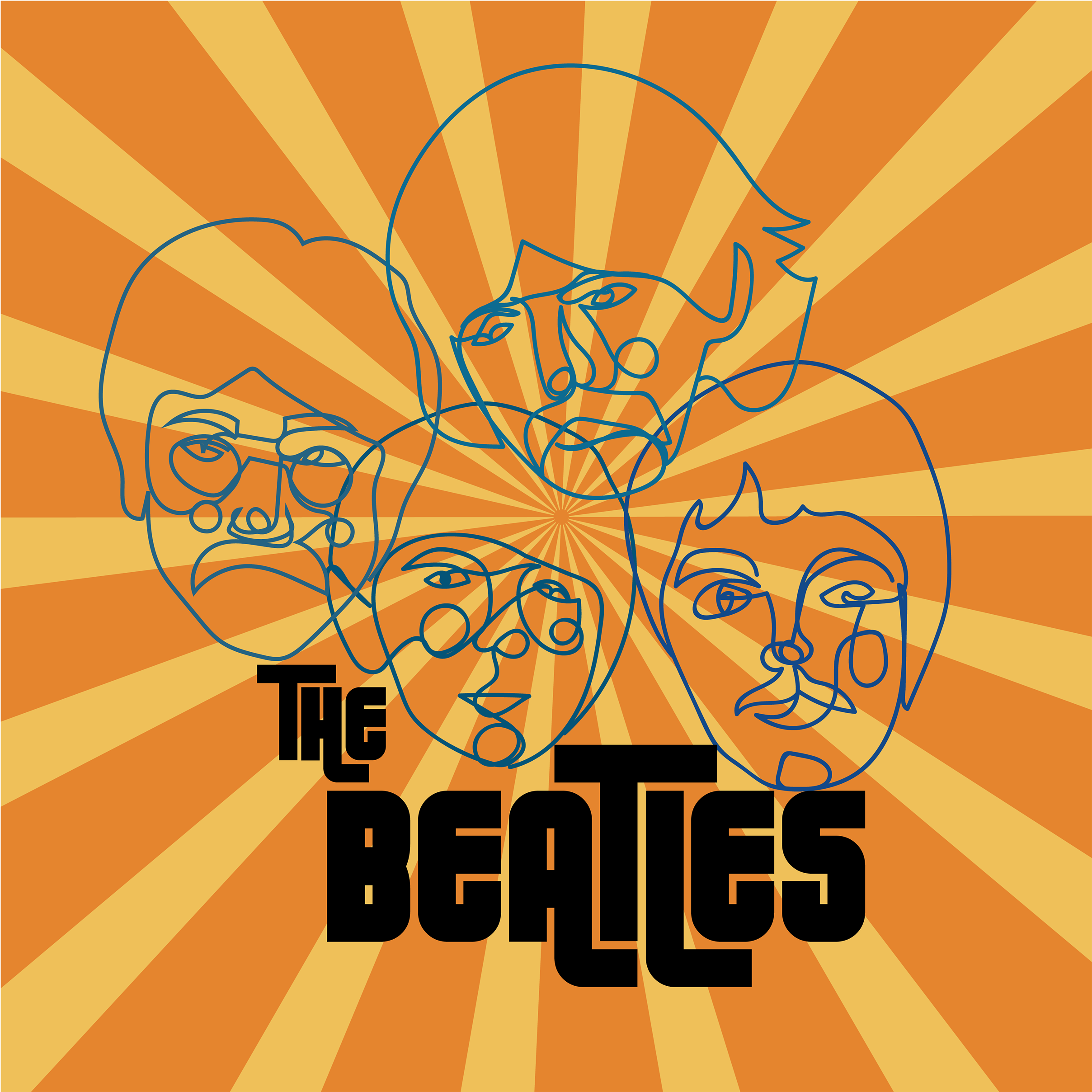 The Beatles - Graphic Design (3840x3840), Png Download