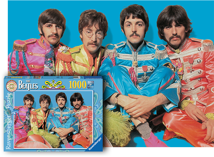 Pepper 1,000 Piece Puzzle - Clementoni The Beatles Sergeant Pepper Jigsaw Puzzle (844x622), Png Download