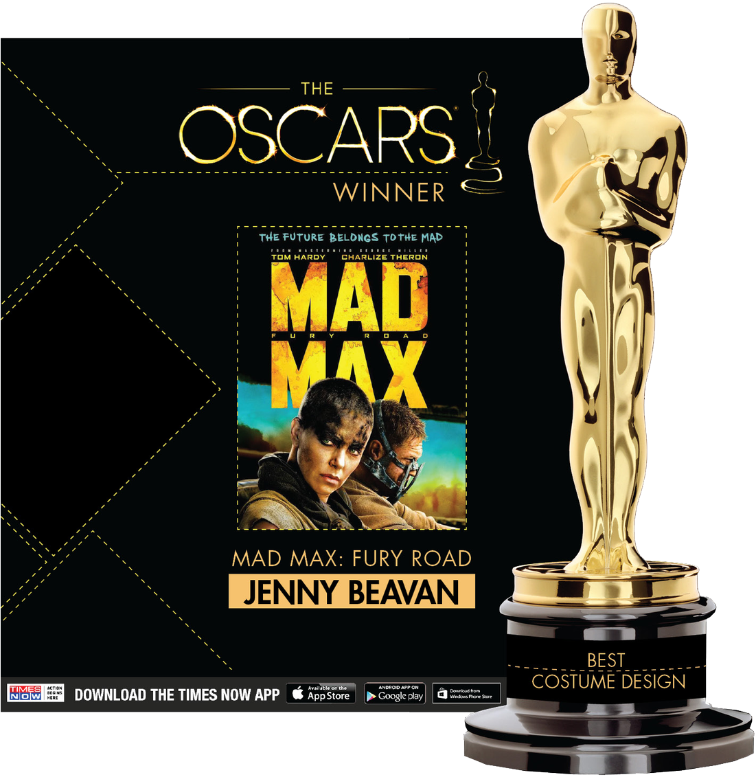Jenny Beavan Takes Home The - Mini Poster: Mad Max- Furiosa, 43x28cm. (1125x1200), Png Download