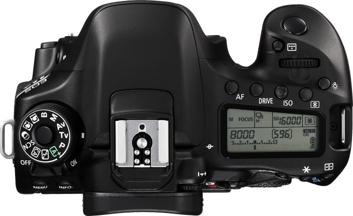 Download Canon 80d Dslr Camera Png Transparent Images - Canon 80d Dslr With 18-55mm Is Stm Lens (704x430), Png Download