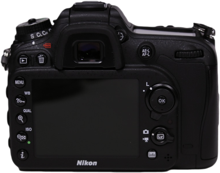 Nikon D7100 Back - Nikon D7200 Digital Slr Camera (1023x614), Png Download