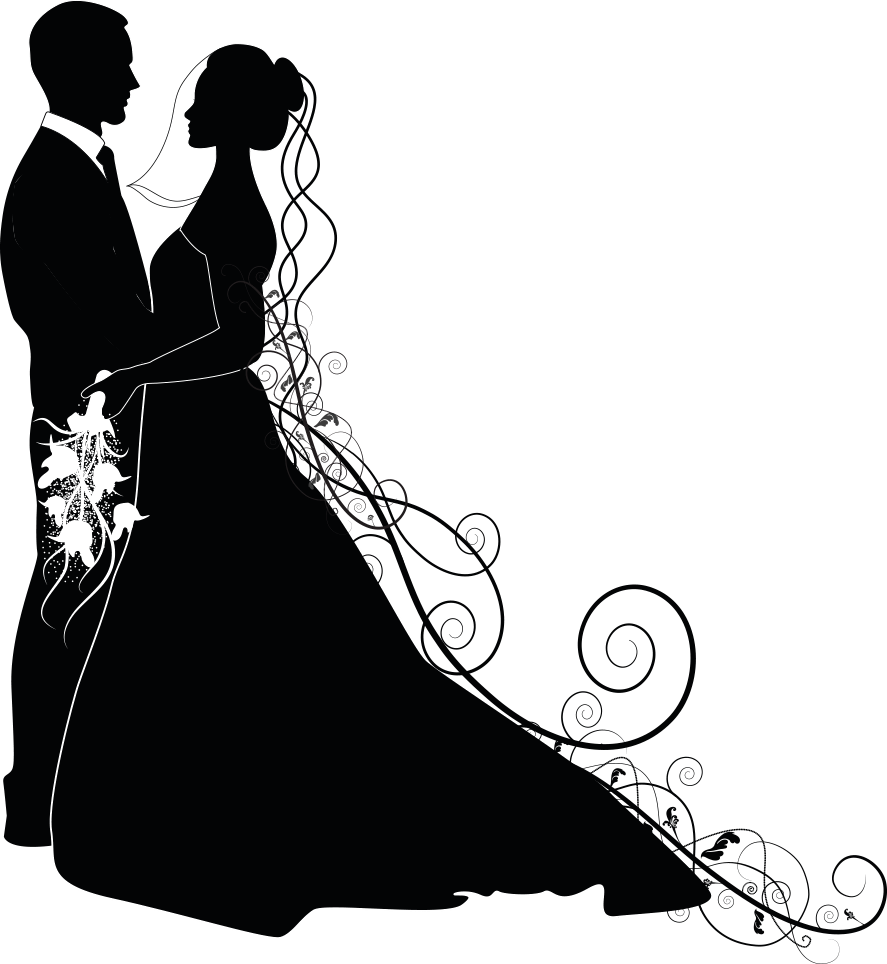 Couple/wedding-couple - Bride And Groom Png (887x964), Png Download