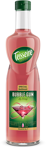 Teis Barman Bubblegum 70cl Png - Teisseire Caramel Coffee Syrup 1 Litre (346x535), Png Download