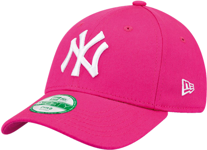 Classic Pale Pink Baseball Cap In 100% Cotton With - New Era 9 Forty New York Yankees Youth (450x450), Png Download