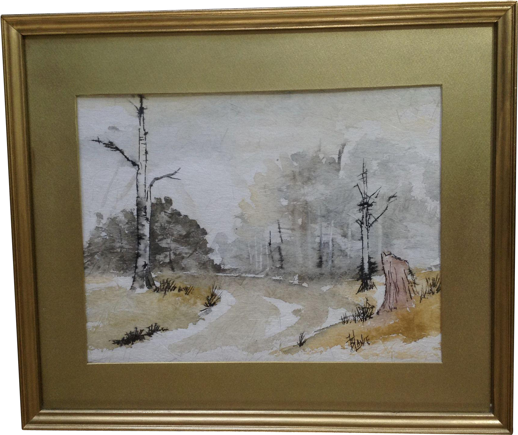 Blake Lance, Landscape Mixed Media Watercolor Painting (1709x1709), Png Download