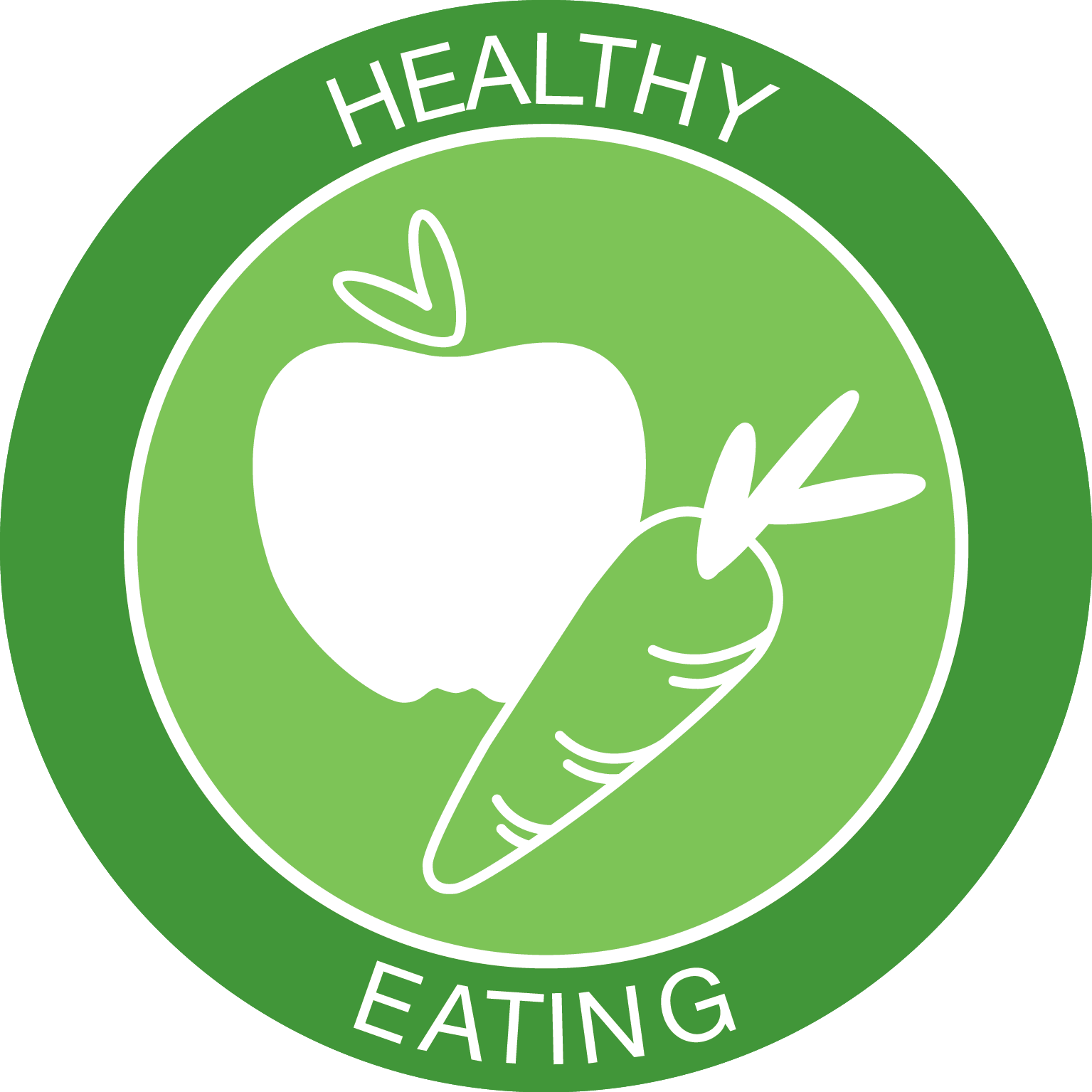 Eat Clipart Proper Eating - Healthy Food Icon Png (1535x1535), Png Download