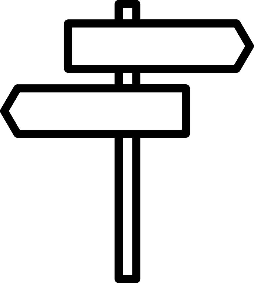Png File - Free Direction Signs Png (878x980), Png Download