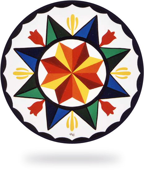 The "dutch" Hex Signs Began As Barn Signs Expressing - Circle (480x550), Png Download