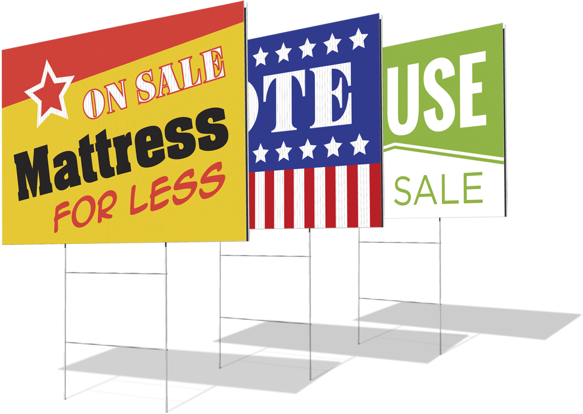 Gibson Print, Union Printers, Rigid Full Color Yard - Corrugated Plastic Sign 1+ C44 (12"x18") Quantity(1) (2400x2400), Png Download