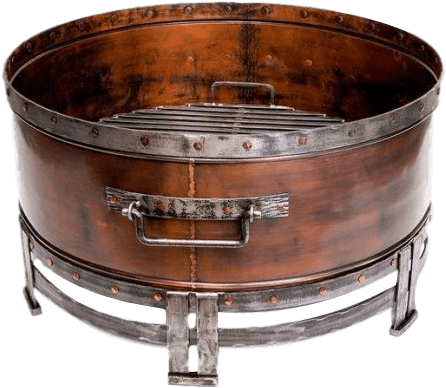 Copperstone Fire Pit - 42" Copperstone Round Wood Fire Pit - Jatex International (468x431), Png Download