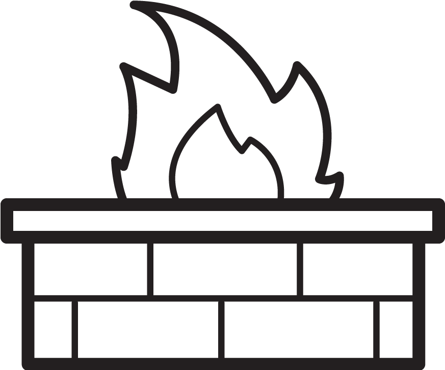 Walls & Pillars Firepit - Design (875x742), Png Download