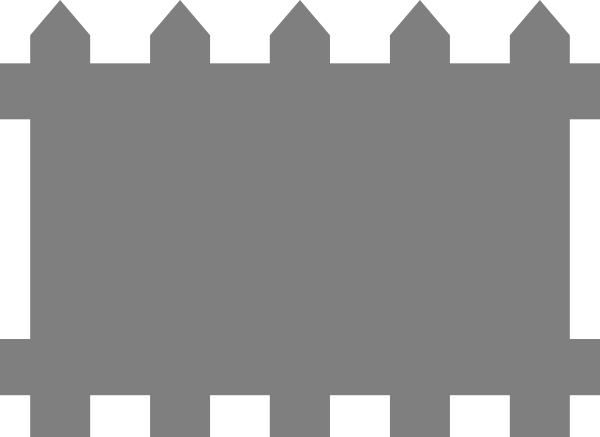 How To Set Use Gray Fence Clipart (600x437), Png Download