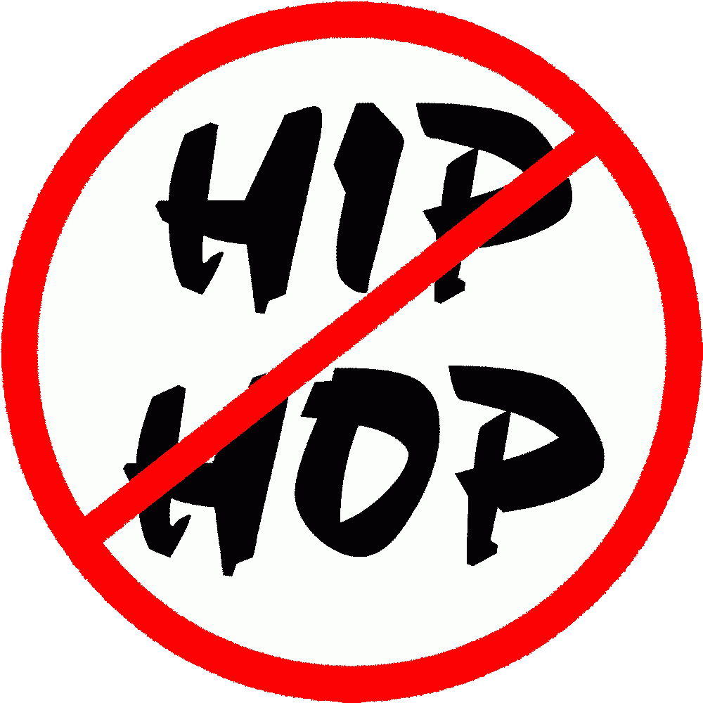 Anti Hip Hop - No Hip Hop (1000x1000), Png Download