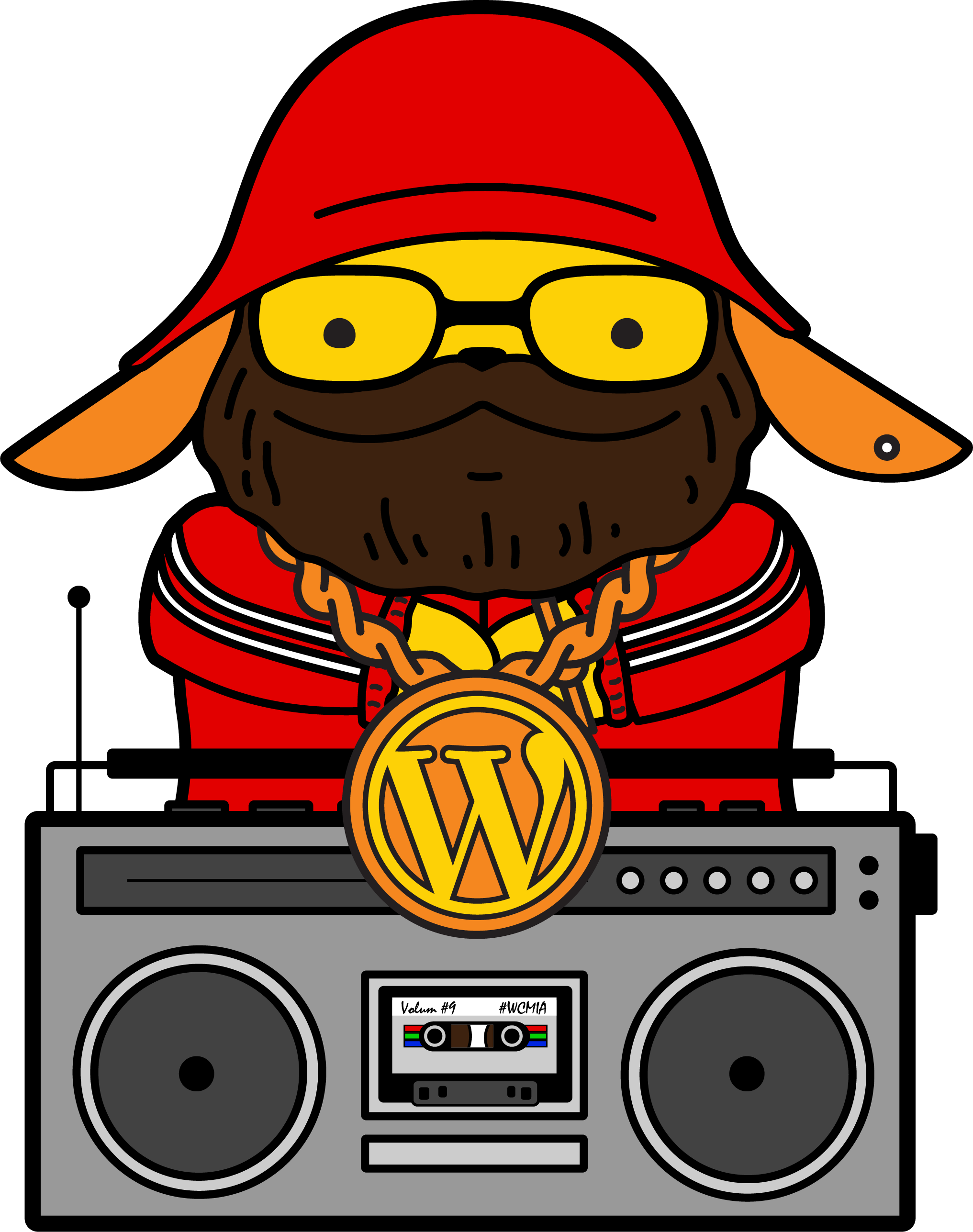 Hip Hop Wapuu - Gif Png Hip Hop (2033x2575), Png Download