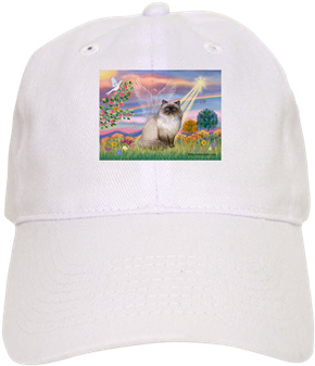 Mp Cldstar Himilayanjf Baseball Cap - Cloud Angel / Sphynx Cat Rectangle Sticker (350x350), Png Download
