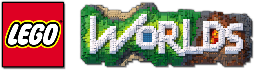 Lego Worlds Logo - Lego Worlds Game Logo (1024x309), Png Download