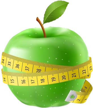 Weight Loss - Weight Loss Apple Transparent (354x408), Png Download