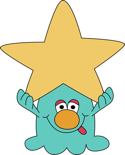 Yellow - Stars - Clipart - Number Bonds Monsters (403x500), Png Download