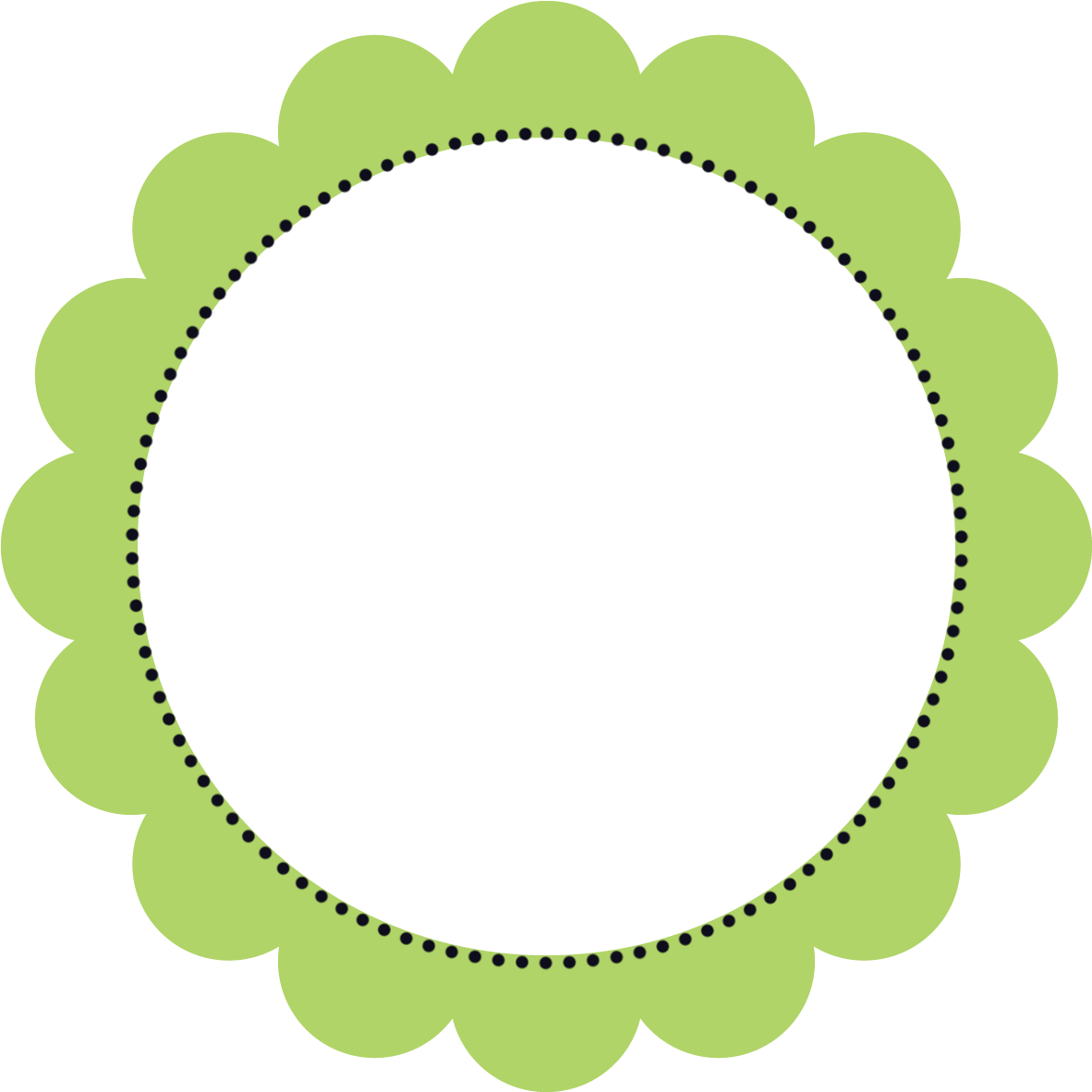 Cute Border Clipart Png - Om Png Full Hd (1299x1299), Png Download