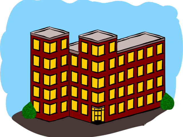 Apartment Building Clipart - Apartment Clipart (500x385), Png Download