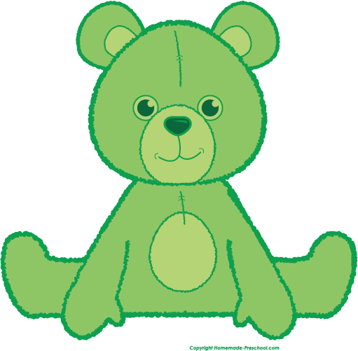 Green Clipart Teddy Bear - Teddy Bear Police Cartoon (511x501), Png Download