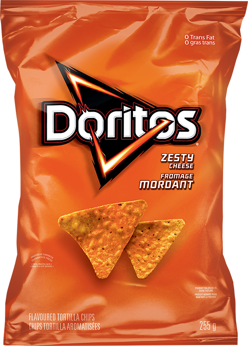 Download HD Doritos® Zesty Cheese Tortilla Chips Doritos Zesty Cheese