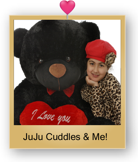 Juju Cuddles Giant Black Teddy Bear - Life-size (484x589), Png Download