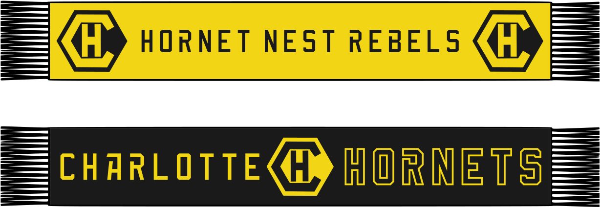 Charlotte Hornets Away Scarf Charlotte Hornets - Charlotte Hornets (1286x544), Png Download