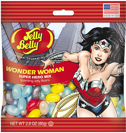 Jelly Belly Wonder Woman Super Hero Mix Jelly Beans - Wonder Woman Jelly Beans (500x500), Png Download