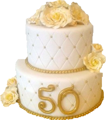 Wedding Special Gold Cake - Gold Birthday Cake Png (500x500), Png Download