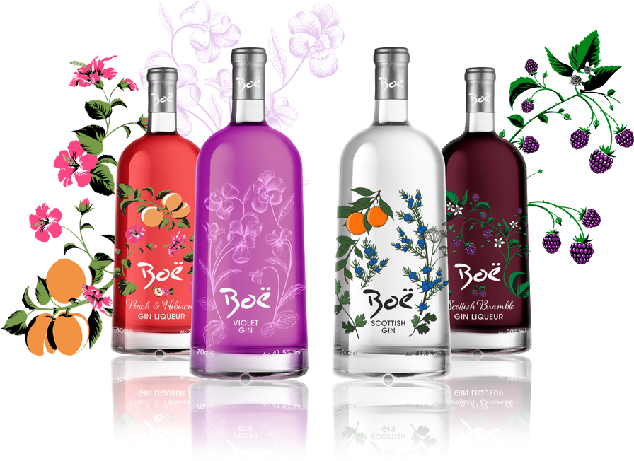 The Scottish Gin Society The Boe Family Perfect Pours - Boe Gin (900x800), Png Download