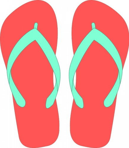 Undefined Stencils Pinterest Stenciling - Flipflop Clipart (436x500), Png Download