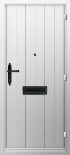 Victorian Heritage Grp Doors Coventry Warwickshire - White Door With Black Handles (463x600), Png Download