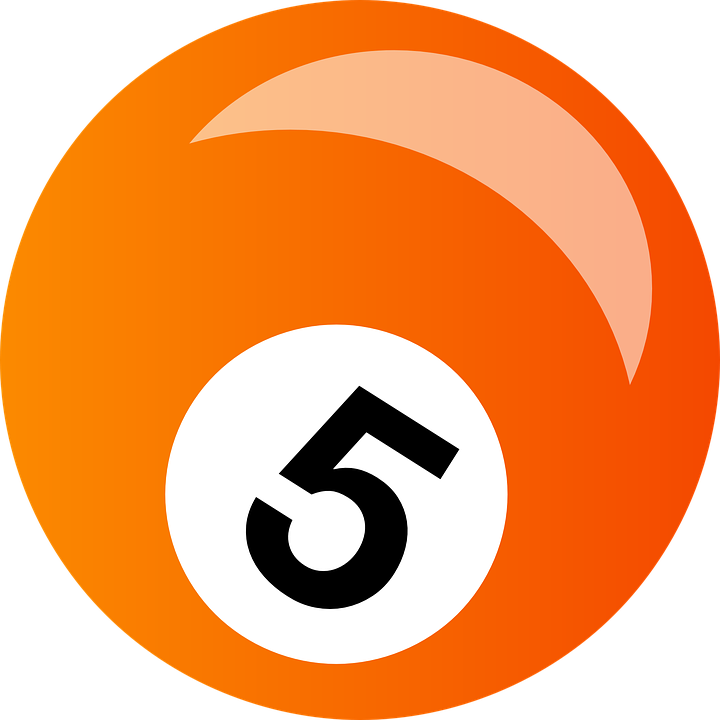 Billiard Ball Png Image - Bola De Billar 5 (720x720), Png Download
