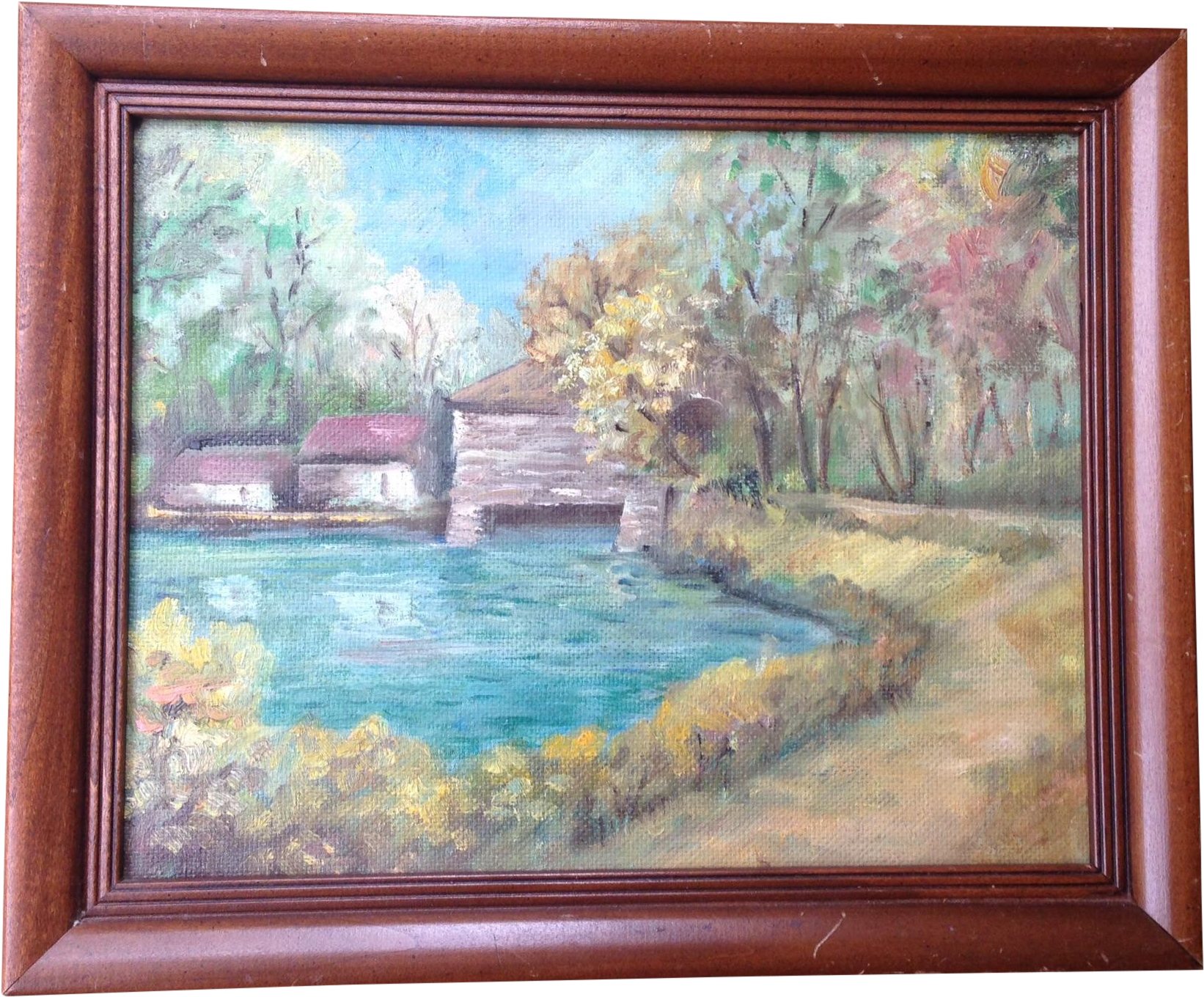 Country Landscape Oil Painting (2272x1704), Png Download
