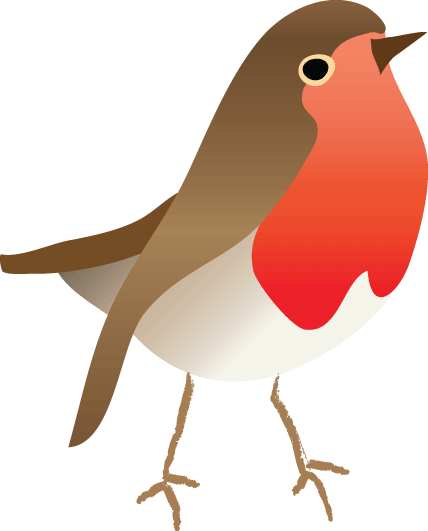 Clip Transparent Library Fluid Jumper Game Robinpng - Christmas Robin Clipart Transparent (428x531), Png Download