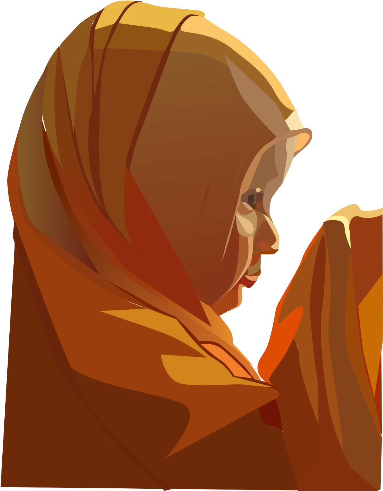 Clipart - Muslim Praying Png (2400x2400), Png Download