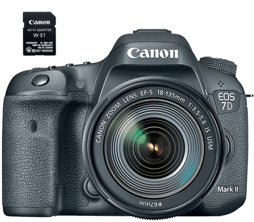 Canon Eos 7d Mark Ii Ef S 18 135mm Is Usm Wi Fi Kit - 7d Mark Ii Vs 6d Mark Ii (500x500), Png Download