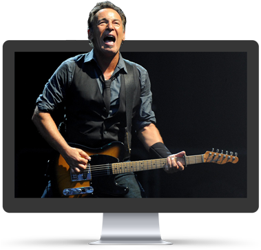 Bruce Loves Robin - Bruce Springsteen Radio Hits (400x366), Png Download