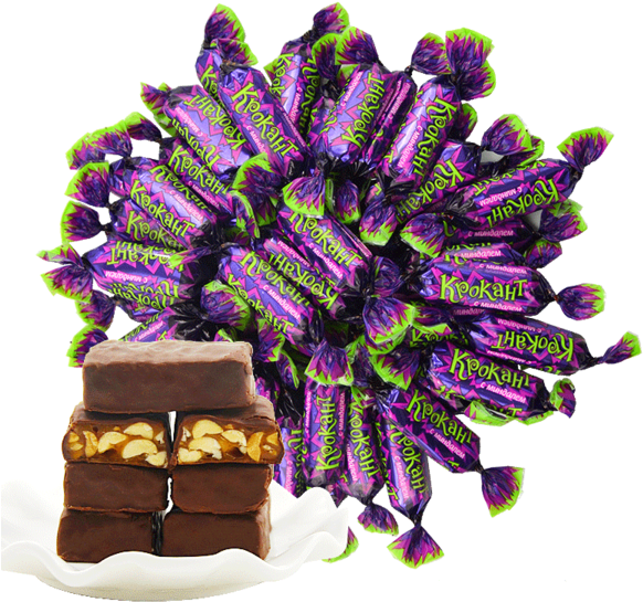Kdv Russian Purple Sugar Candy Chocolate Peanuts Beef - Chocolate (600x600), Png Download