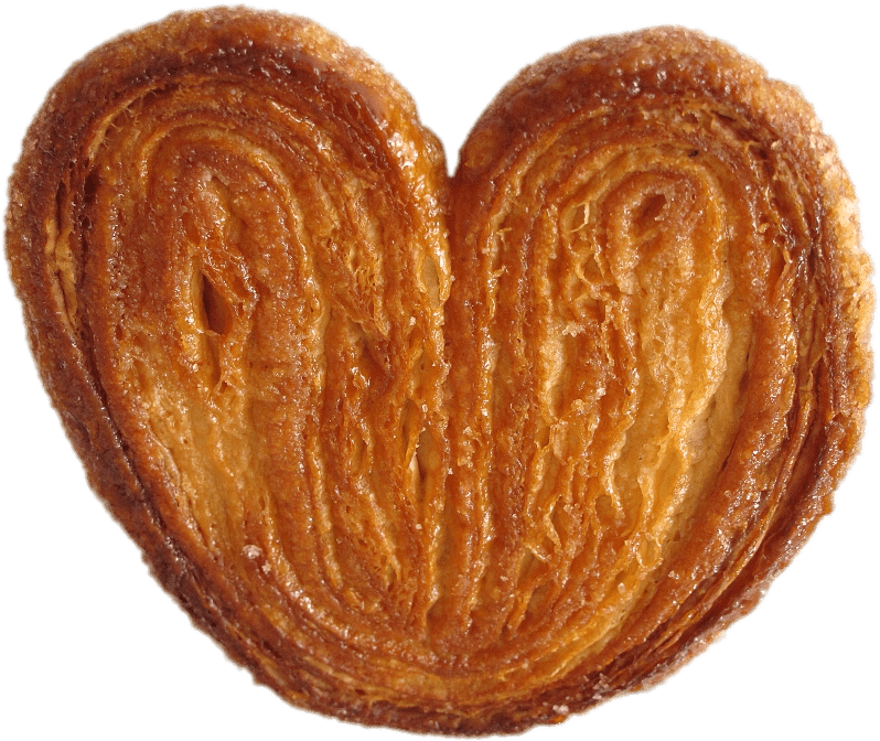 French Pastries - Sugar Palmier Png (999x759), Png Download