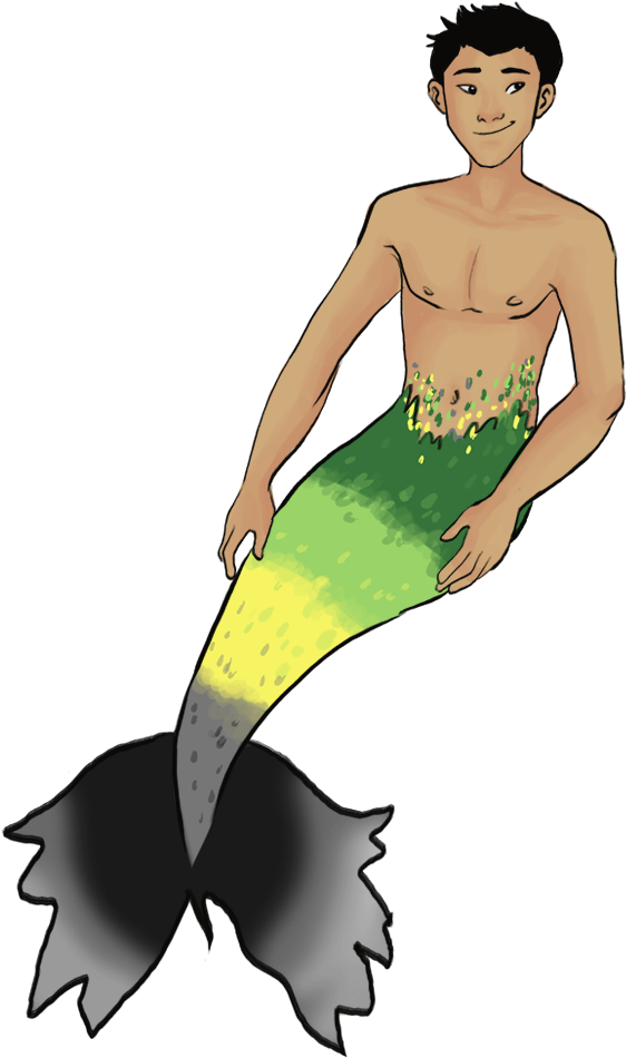 Ting, Yooo As Promised - Aromantic Merman (700x953), Png Download