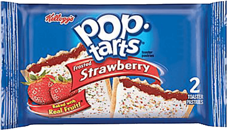 Kelloggs Strawberry Pop Tarts - Pop Tarts Hot Fudge Sundae 96g (1000x1000), Png Download