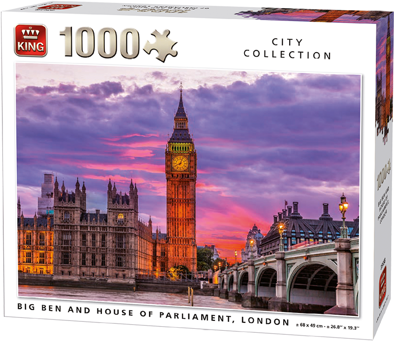 Generic 1000pcs Big Ben & Parliament - London Sunset (800x800), Png Download