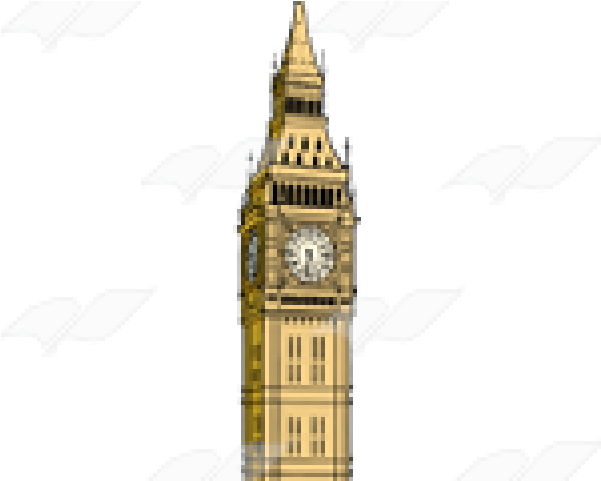Big Ben Clipart Transparent - Clock Tower (640x480), Png Download