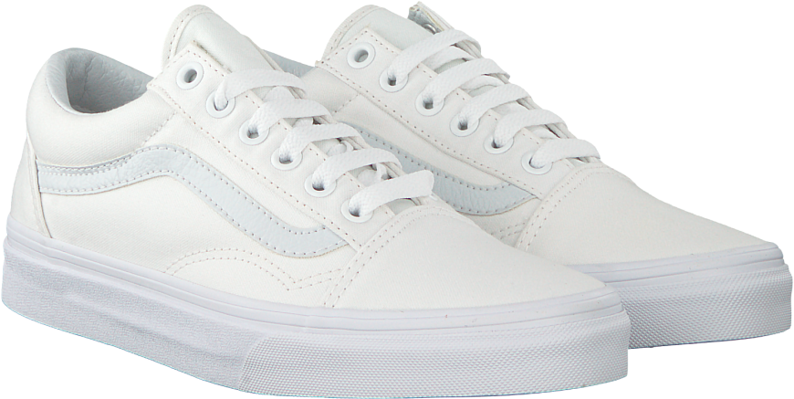 White Vans Sneakers Old Skool Wmn 2019 New Products - Sneakers (870x812), Png Download