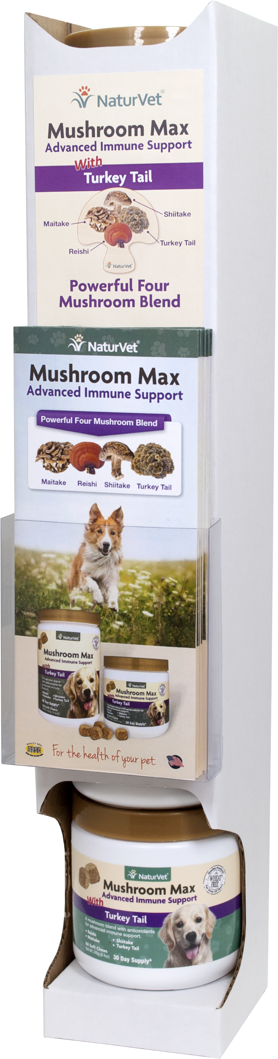 Mushroom Max Advanced Immune Support Drop Down Display - Norwegian Lundehund (1061x3469), Png Download